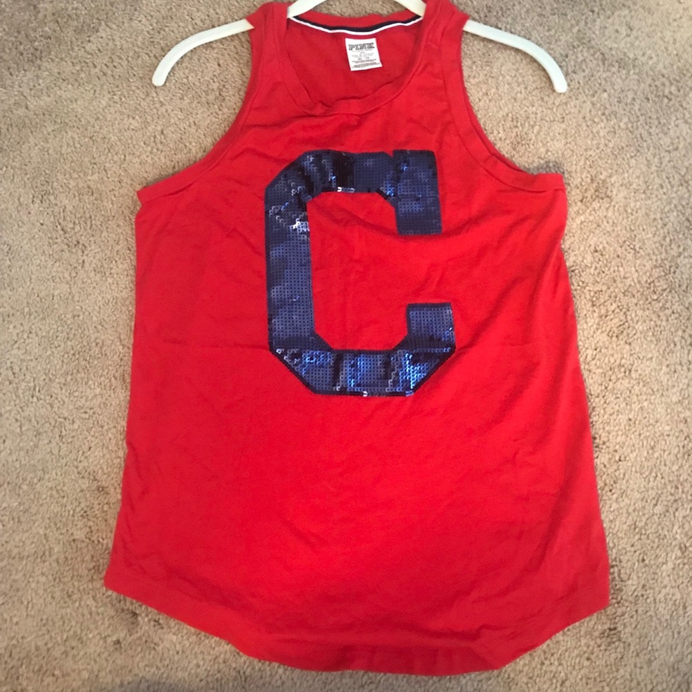 PINK Cleveland Indians tank